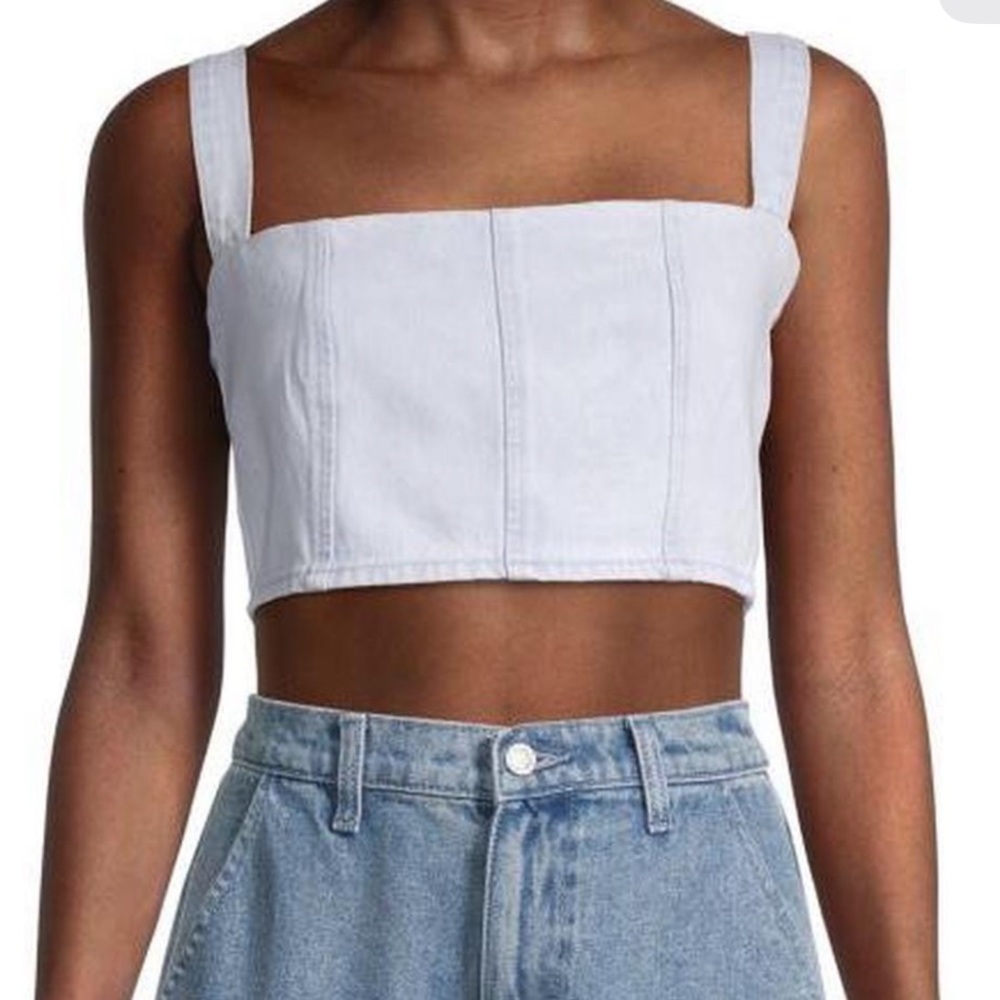 WeWoreWhat white cropped top